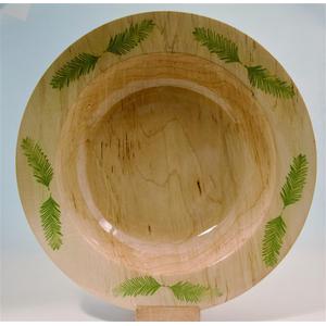 Maple Platter with Embossed Leaves