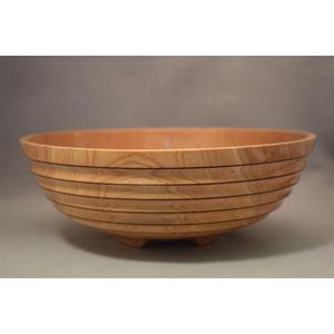 Cherry Bowl with Flutes on Side