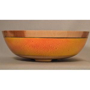 Beech Bowl with Raindrop Effect