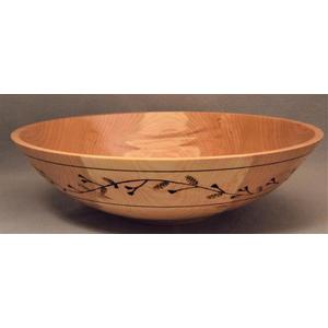 Cherry Bowl with Pine Sprig Band