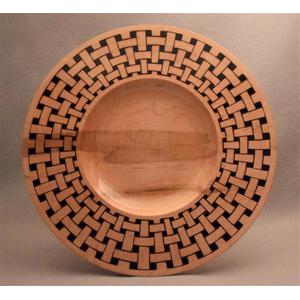 Maple Platter: Weave Design