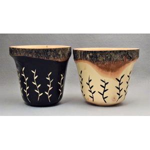 Maple Bowls: Study in Complementarity, Black and Natural