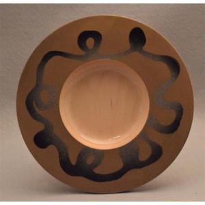 Maple Plate with Colorful Pattern